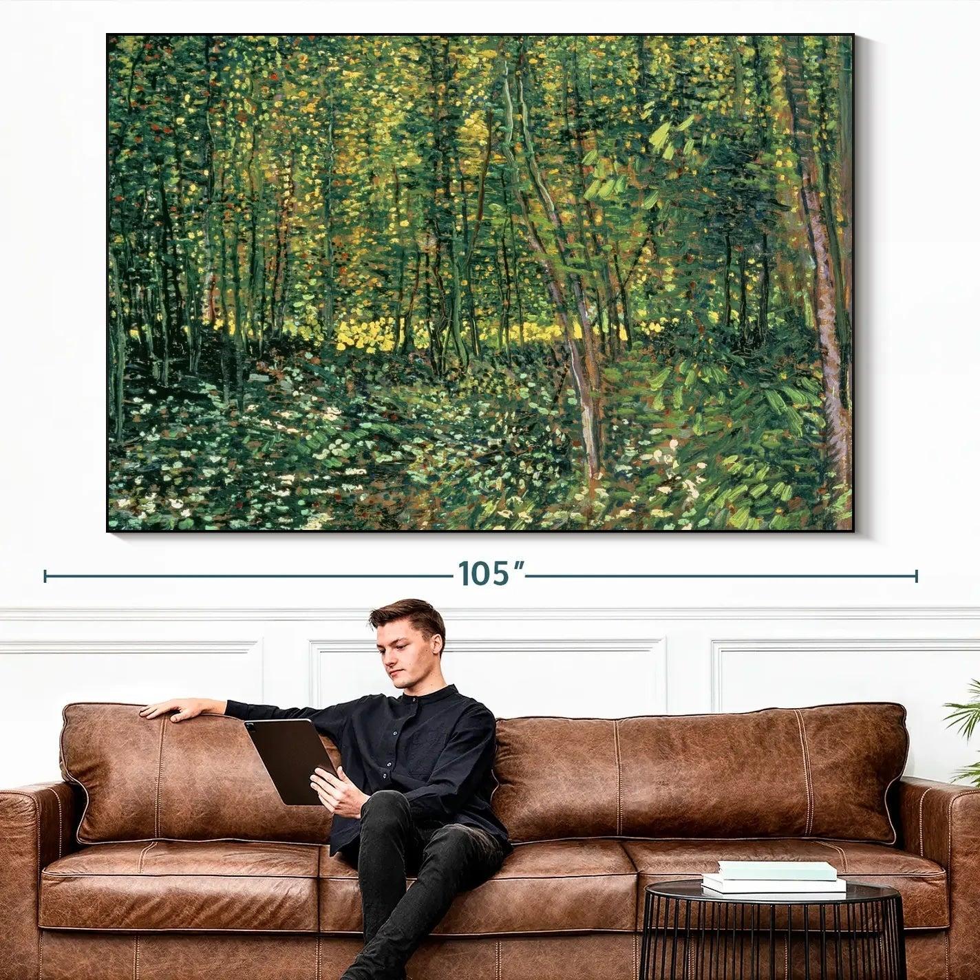 make a statement with huge wall art ideas