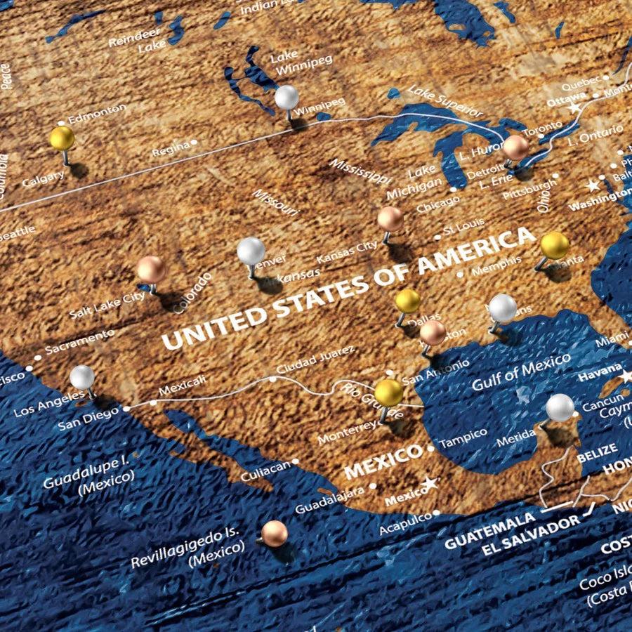 traveler wall art ideas dream big with push pin maps