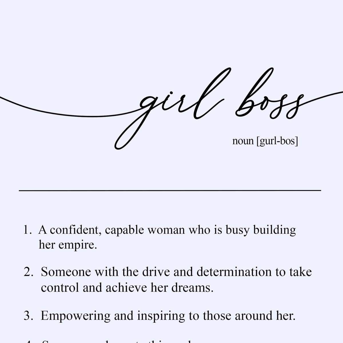 Girl Power Quotes Wall Art