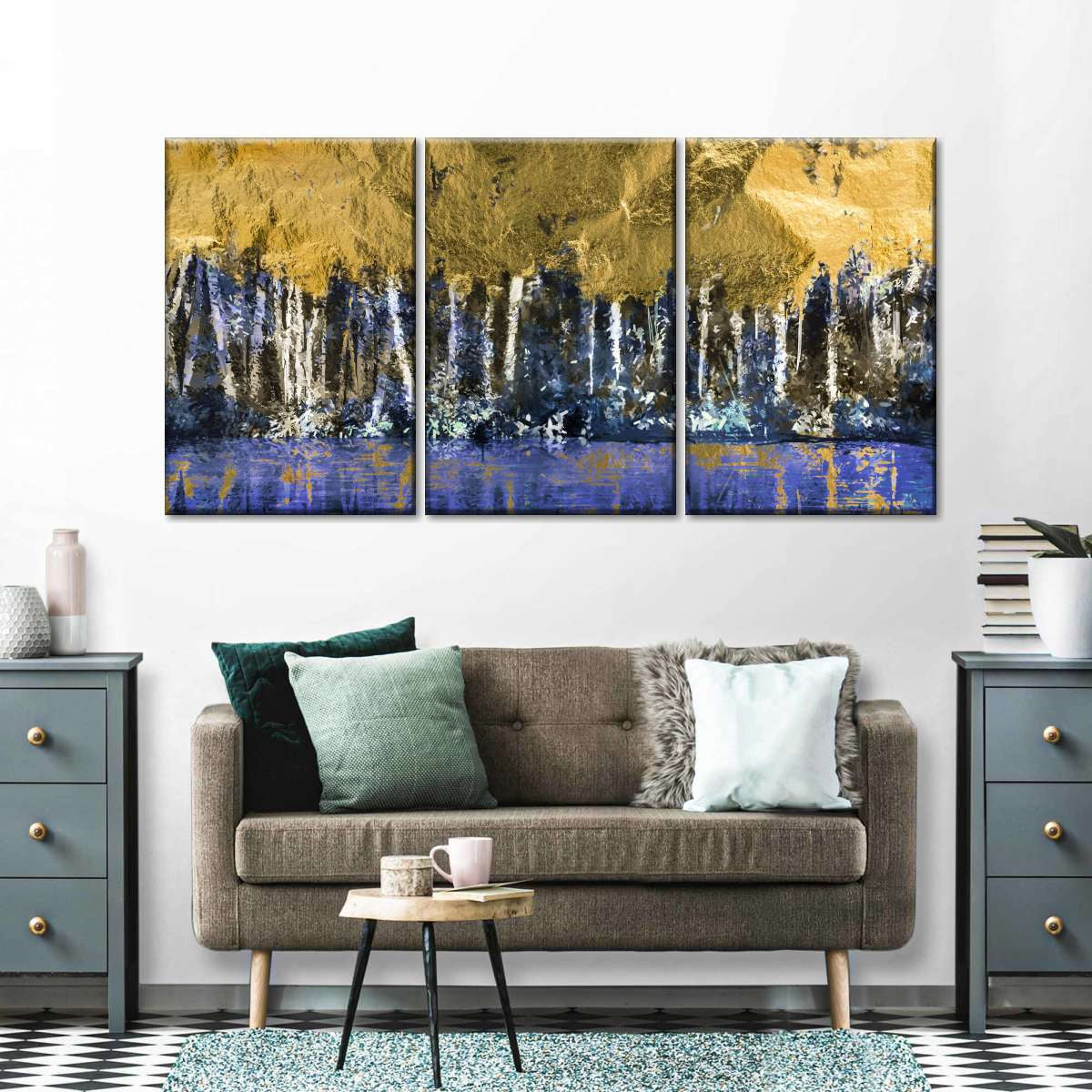 7 Ways to Use Gold Leaf Art in Your Home Décor