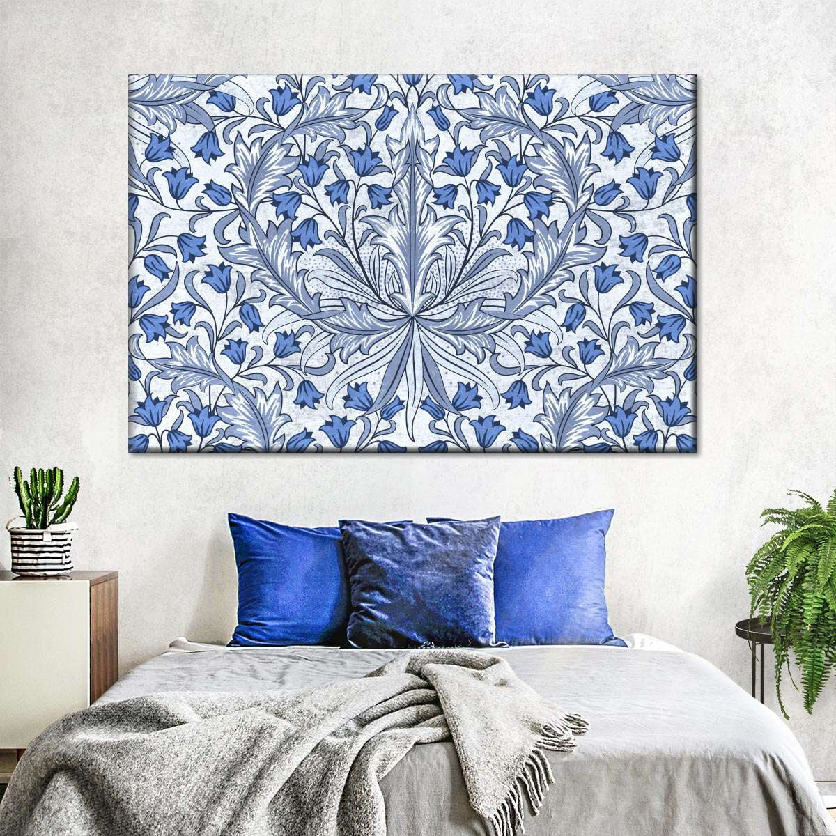 Blue bedroom wall ideas