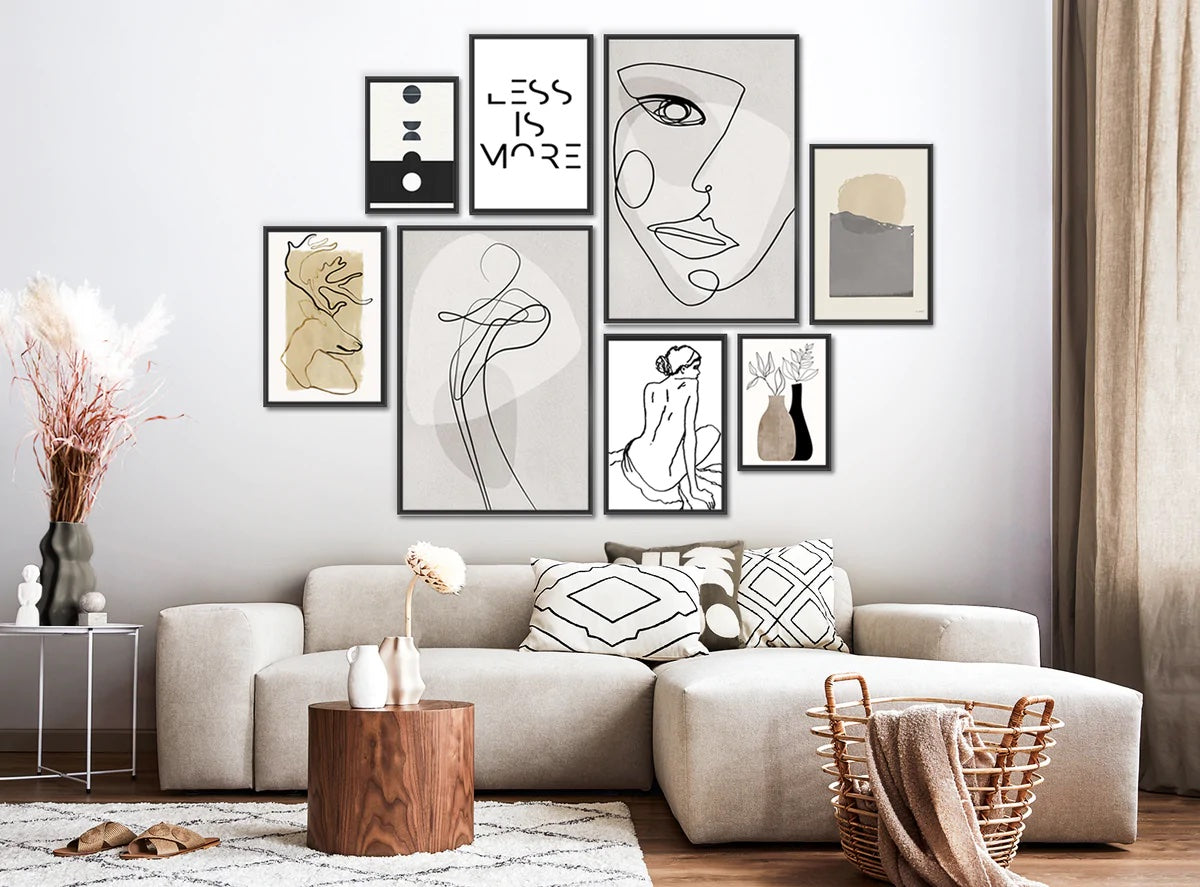 how to hang a gallery wall