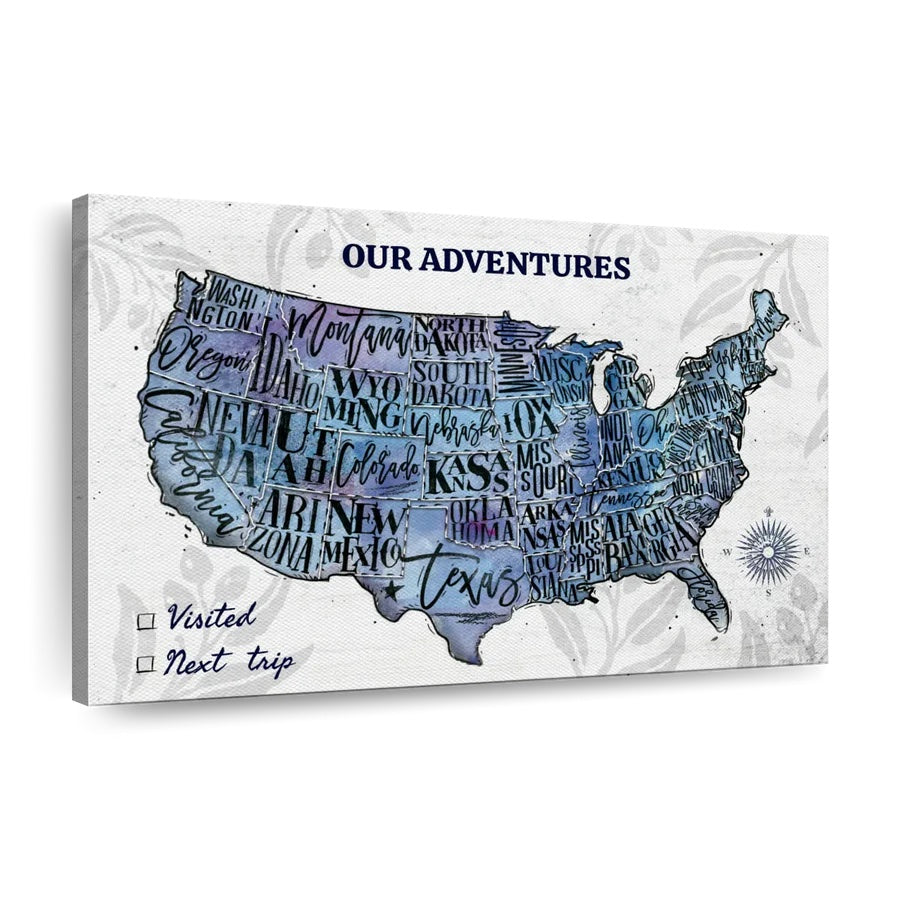 mark your adventures with push pin maps