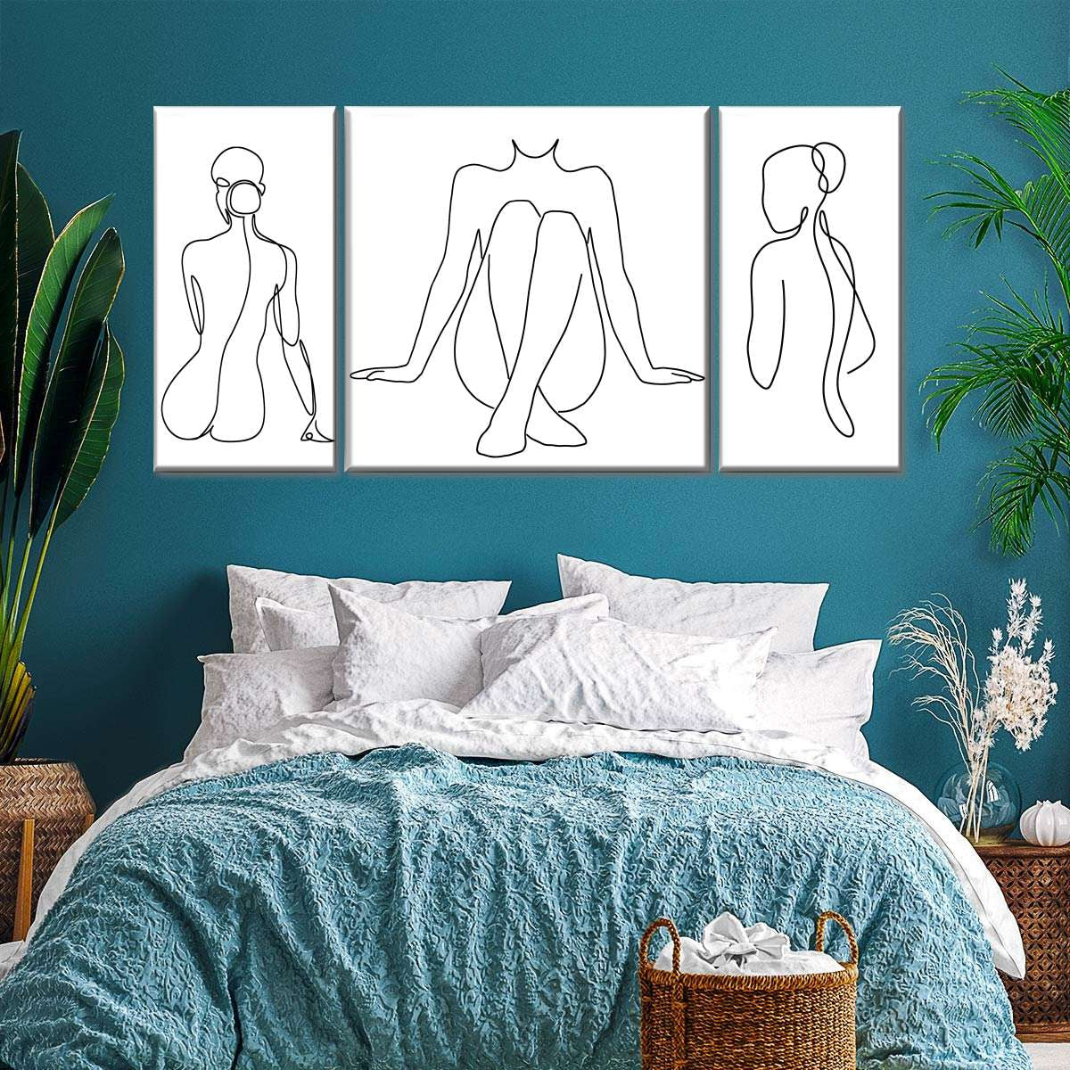 Pair Single Line Wall Art with These Color Schemes