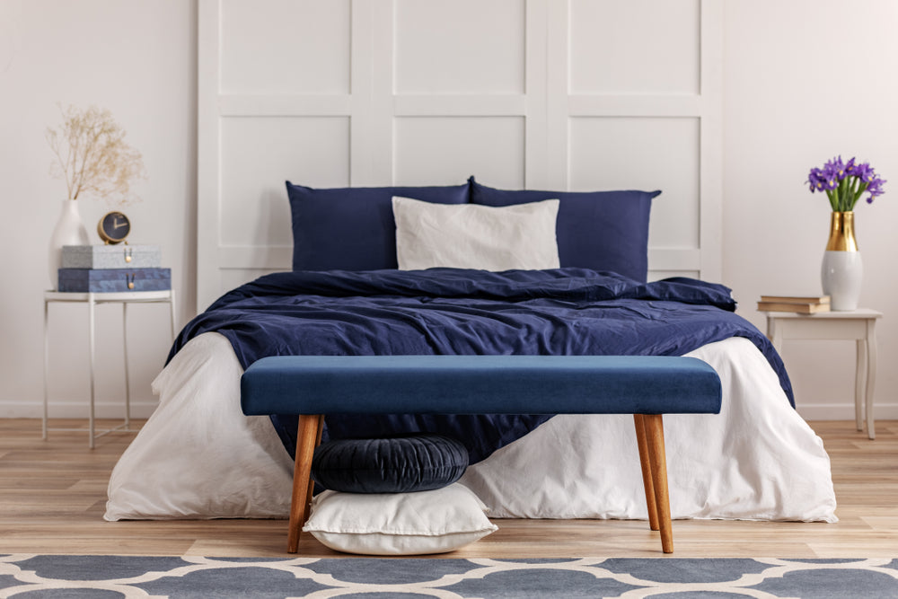 How to Swap Black Décor for Navy Blue