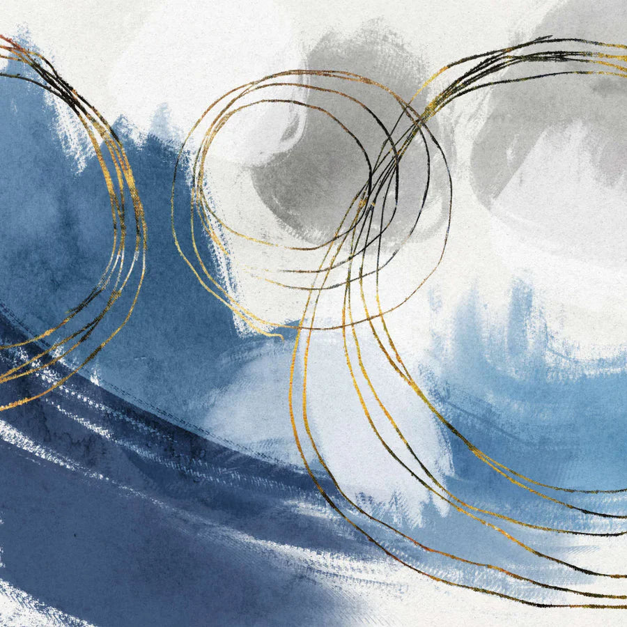 Abstract Blue Wall Art