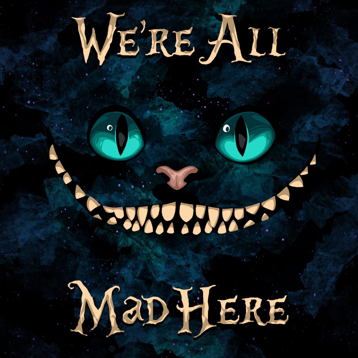 All mad here alice alice in wonderland cat cheshire cat disney mad  rainbow HD phone wallpaper  Peakpx