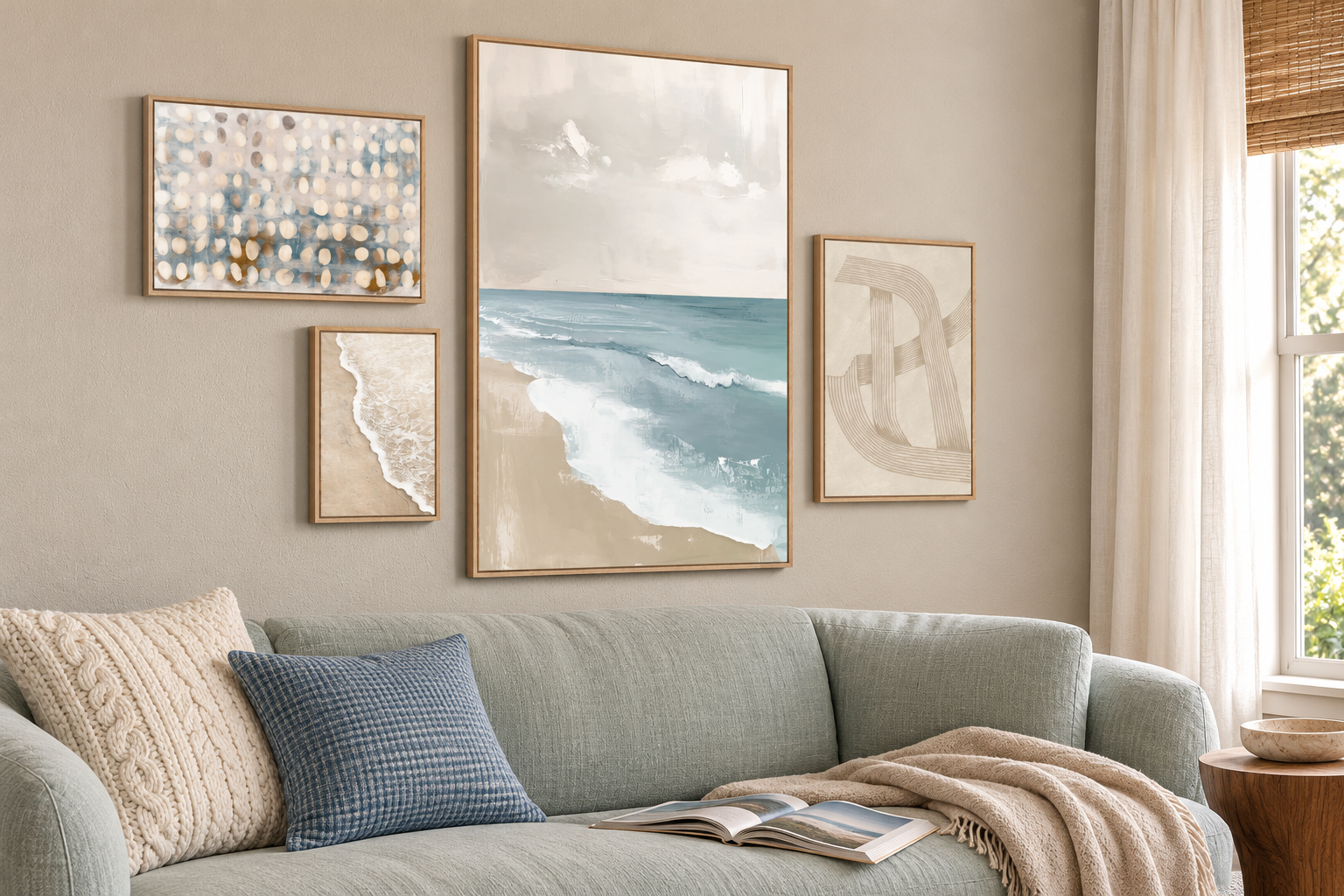 Coastal Gallery Walls