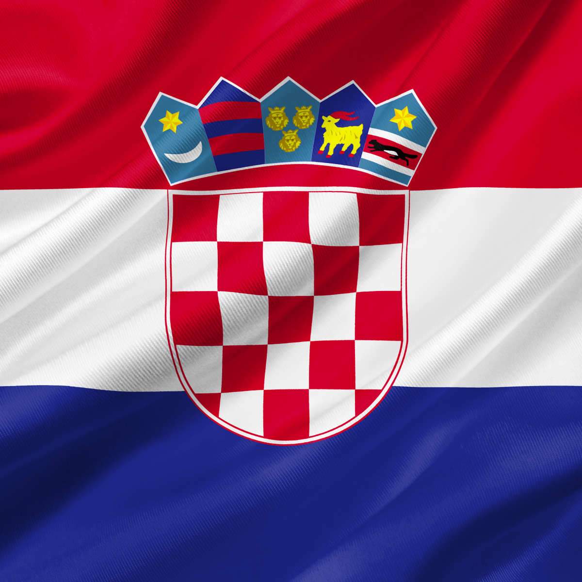 Croatia Flag Wall Art