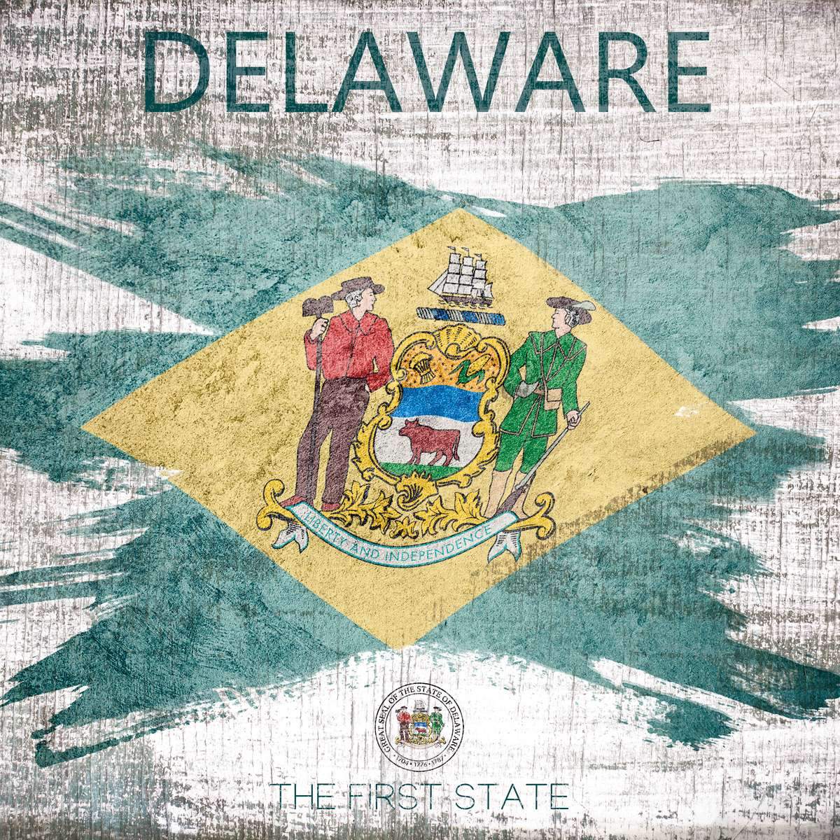 Delaware Flags Wall Art