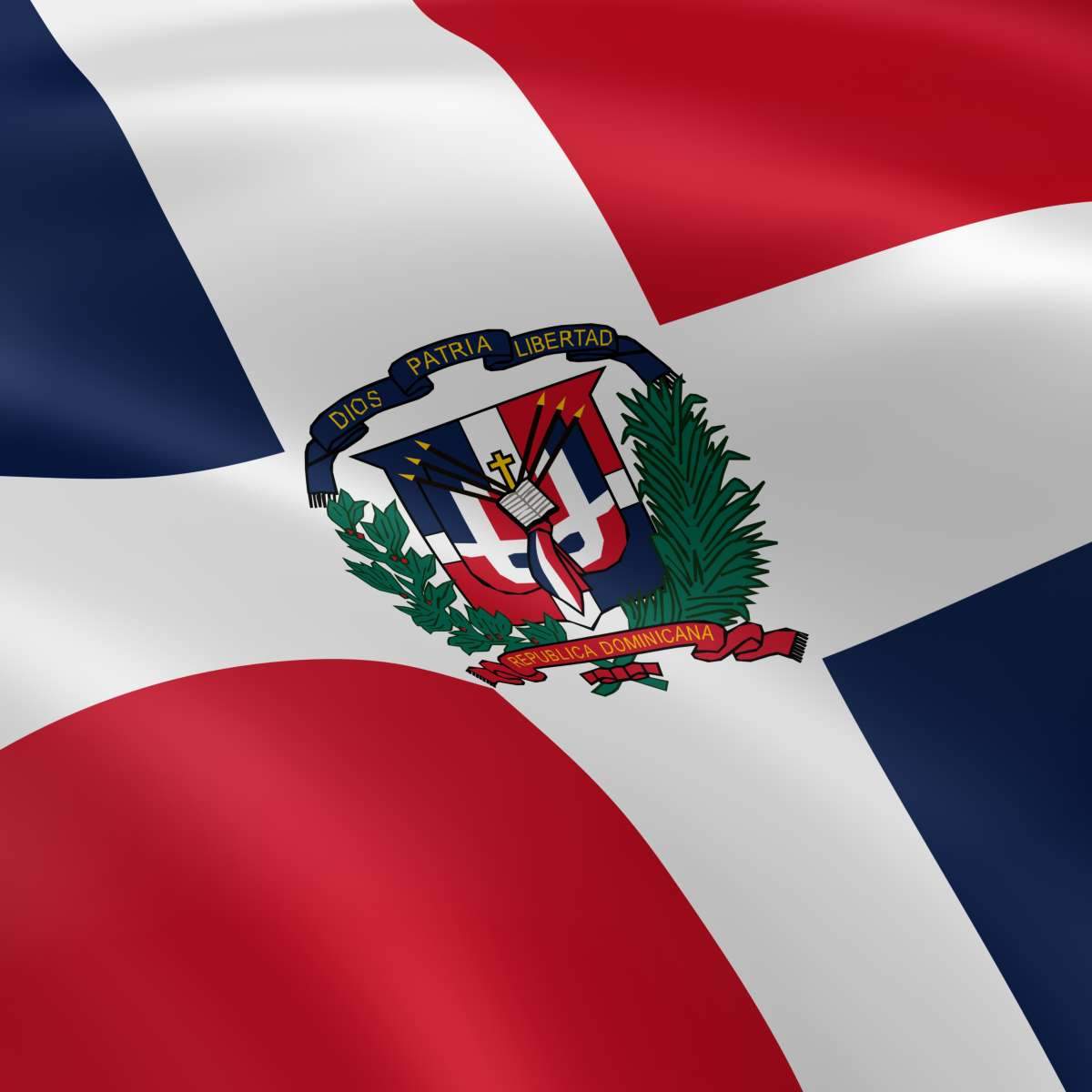 Dominican Republic Flags Wall Art
