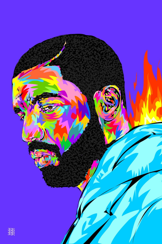 Popstyle Drake Colorful Drake Pop Art