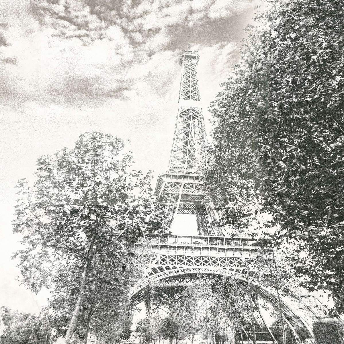 Eiffel Tower Architecture Wall Art