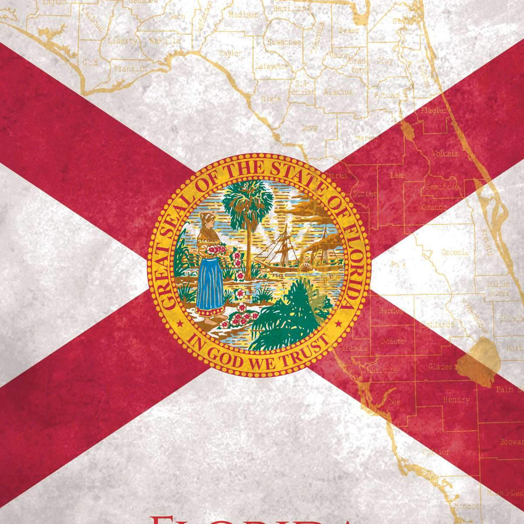 Florida Flags Wall Art Prints, Framed Prints And Multi Panel Art