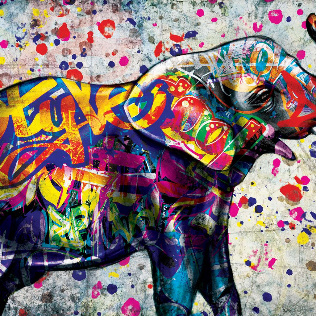 Louis Vuitton Multicolor Paint Drip Fashion Graffiti Pop Art Wall Art