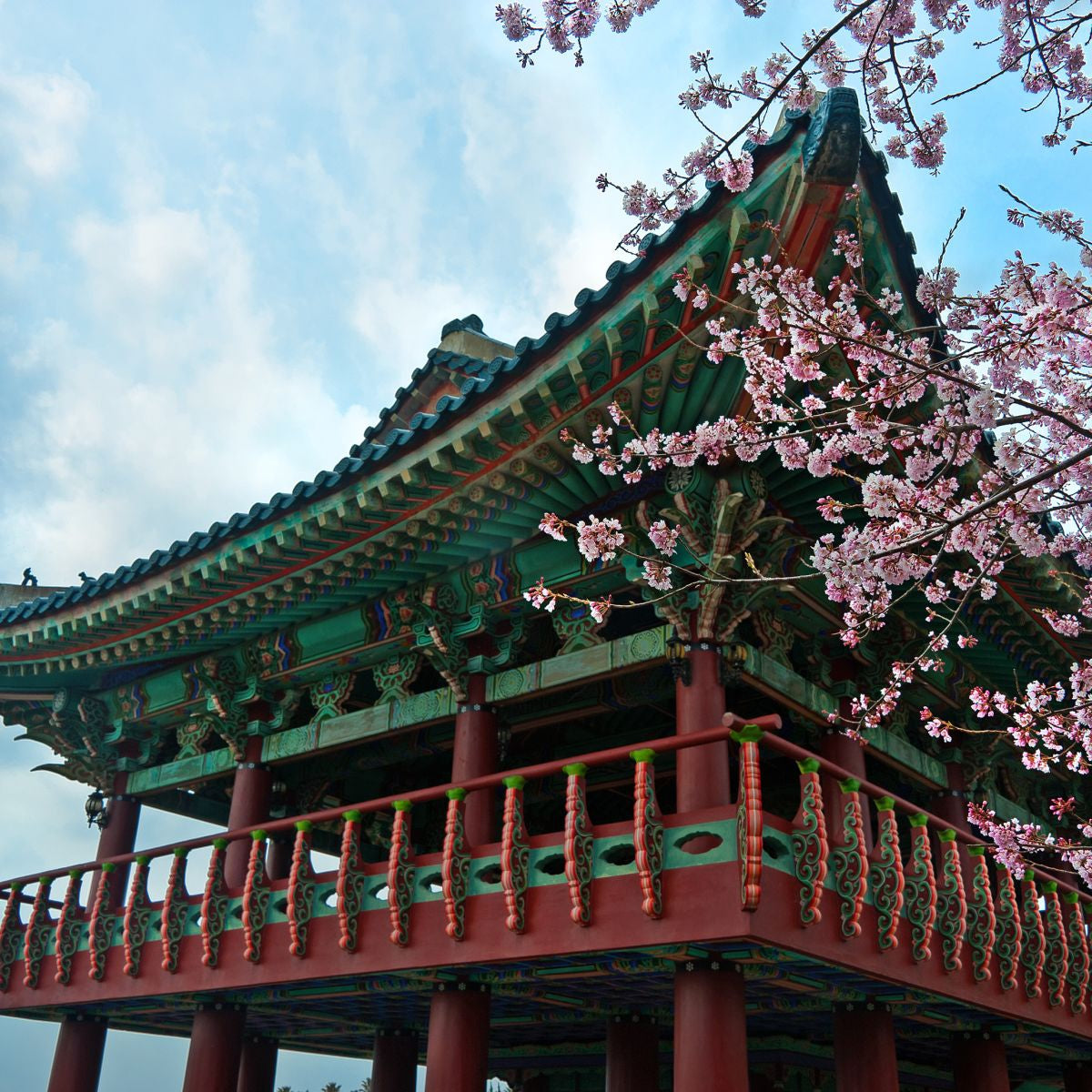 Korea Art, Ancient Korean Palace, Large Wall Art, Korean Decor, Canvas  Gallery Wrap, Metal Printing 
