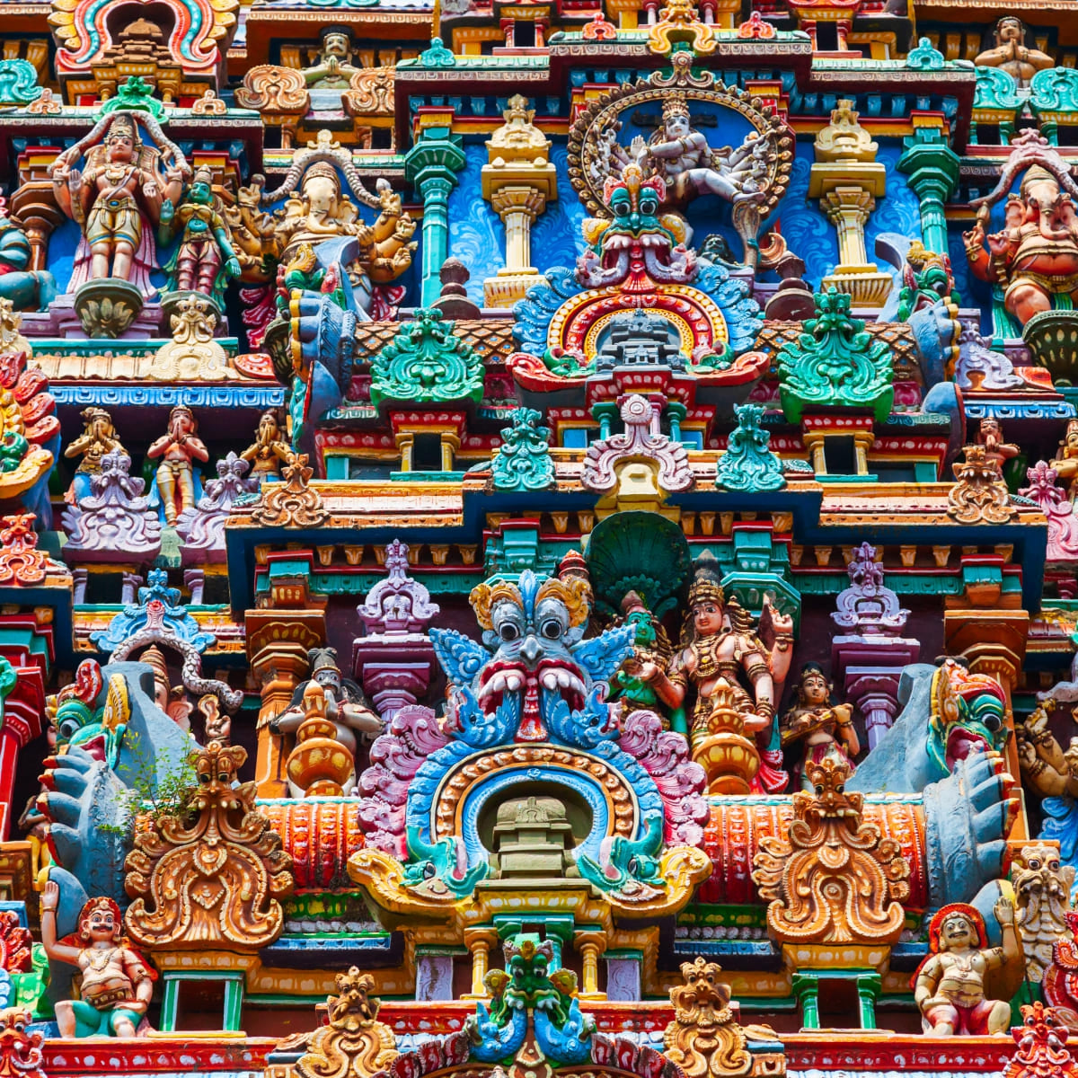 Meenakshi Temple Wall Art