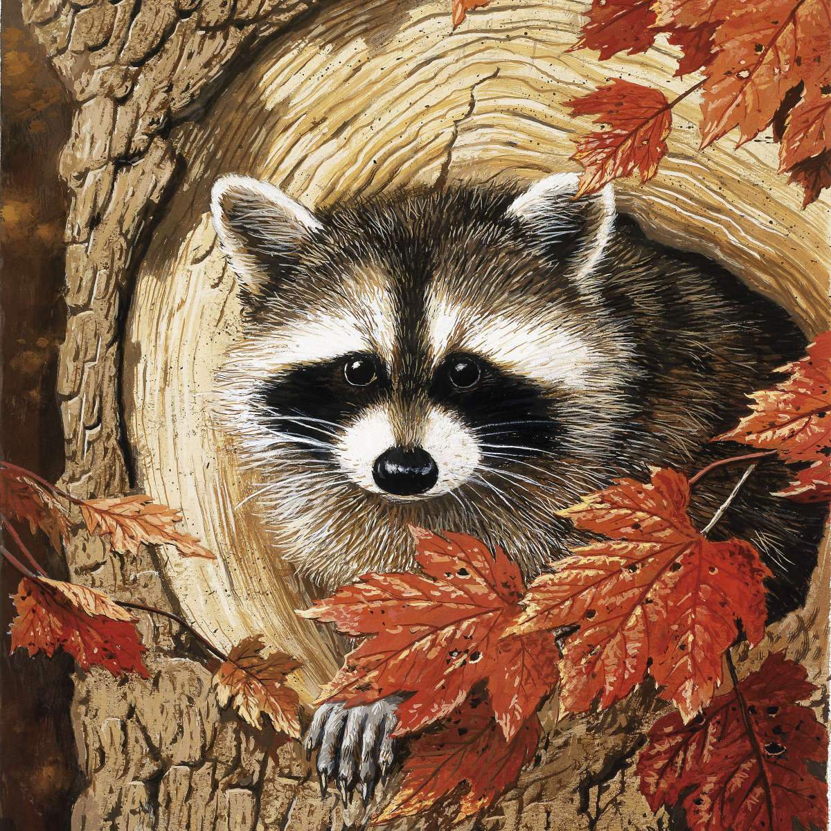 Cute Fox And Raccoon Diamond Painting 