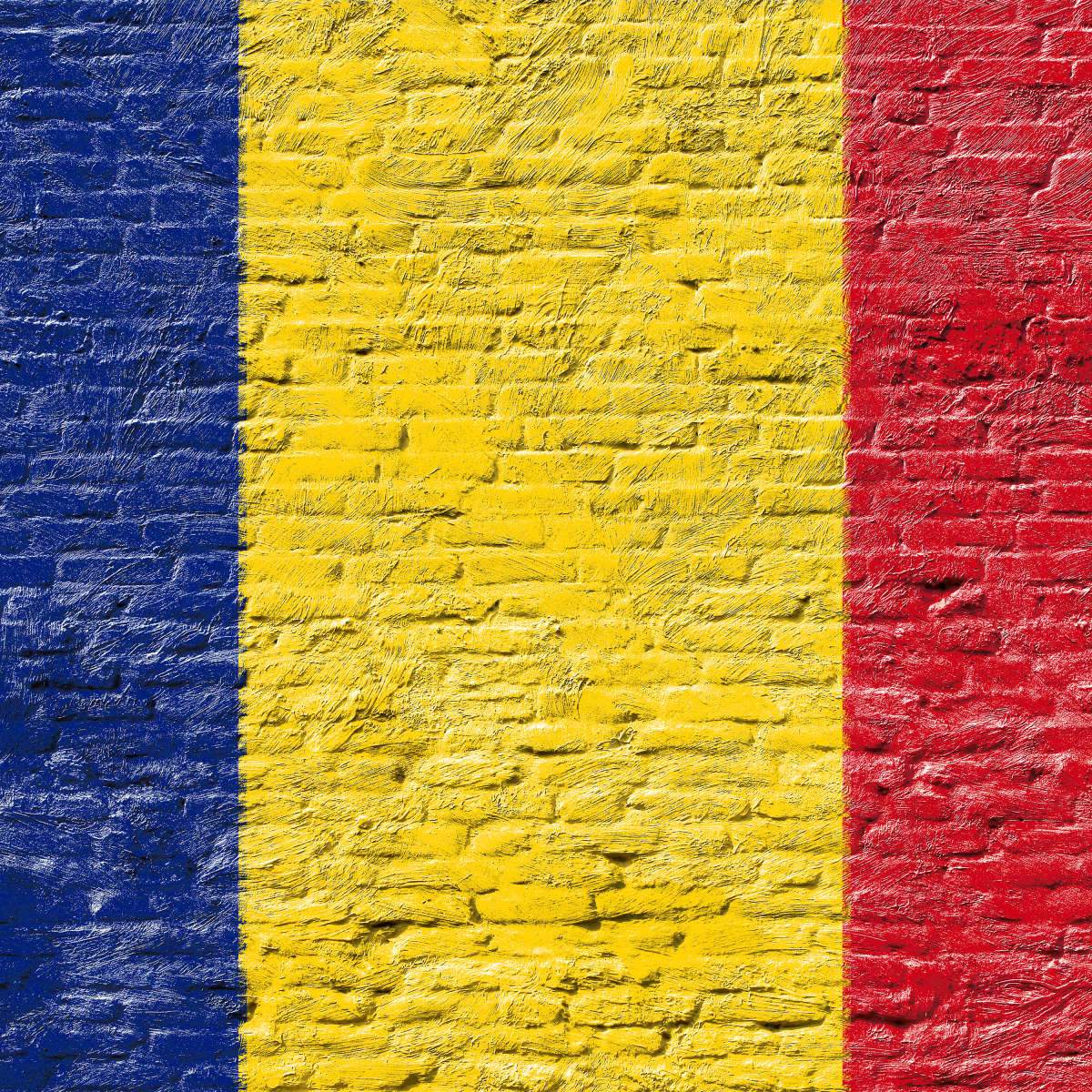 Romania Flags Wall Art