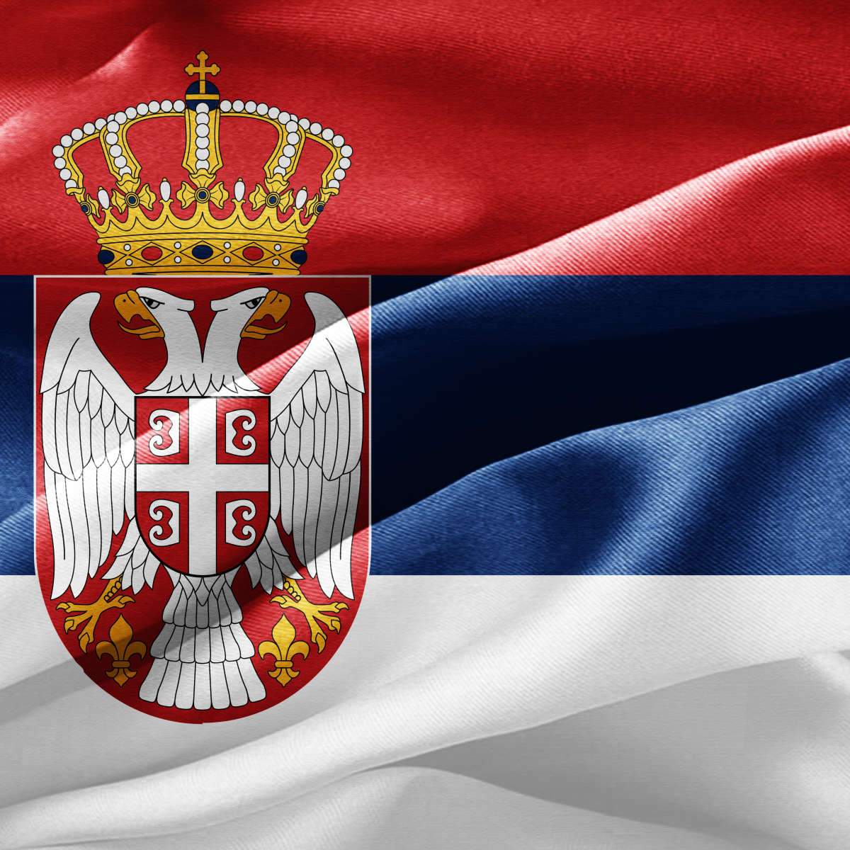 Serbia Flags Wall Art
