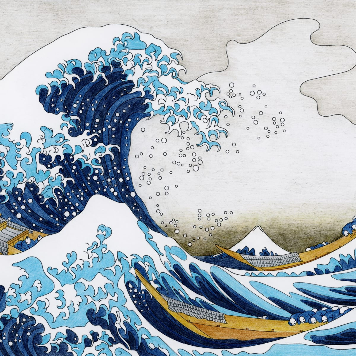 The Great Wave off Kanagawa by Hokusai Great Wave Art Great Wave Poster  Great Wave Print Japanese Wall Art Japanese Poster Japan Poster Art 