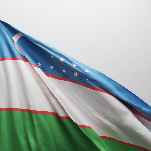 Uzbekistan Flags