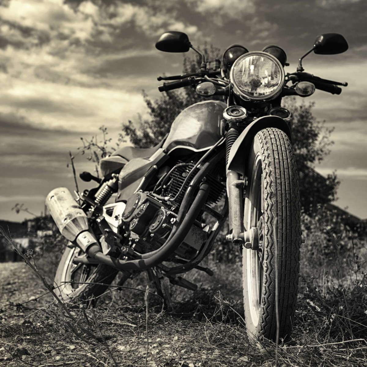 Vintage Motorcycle Wall Art