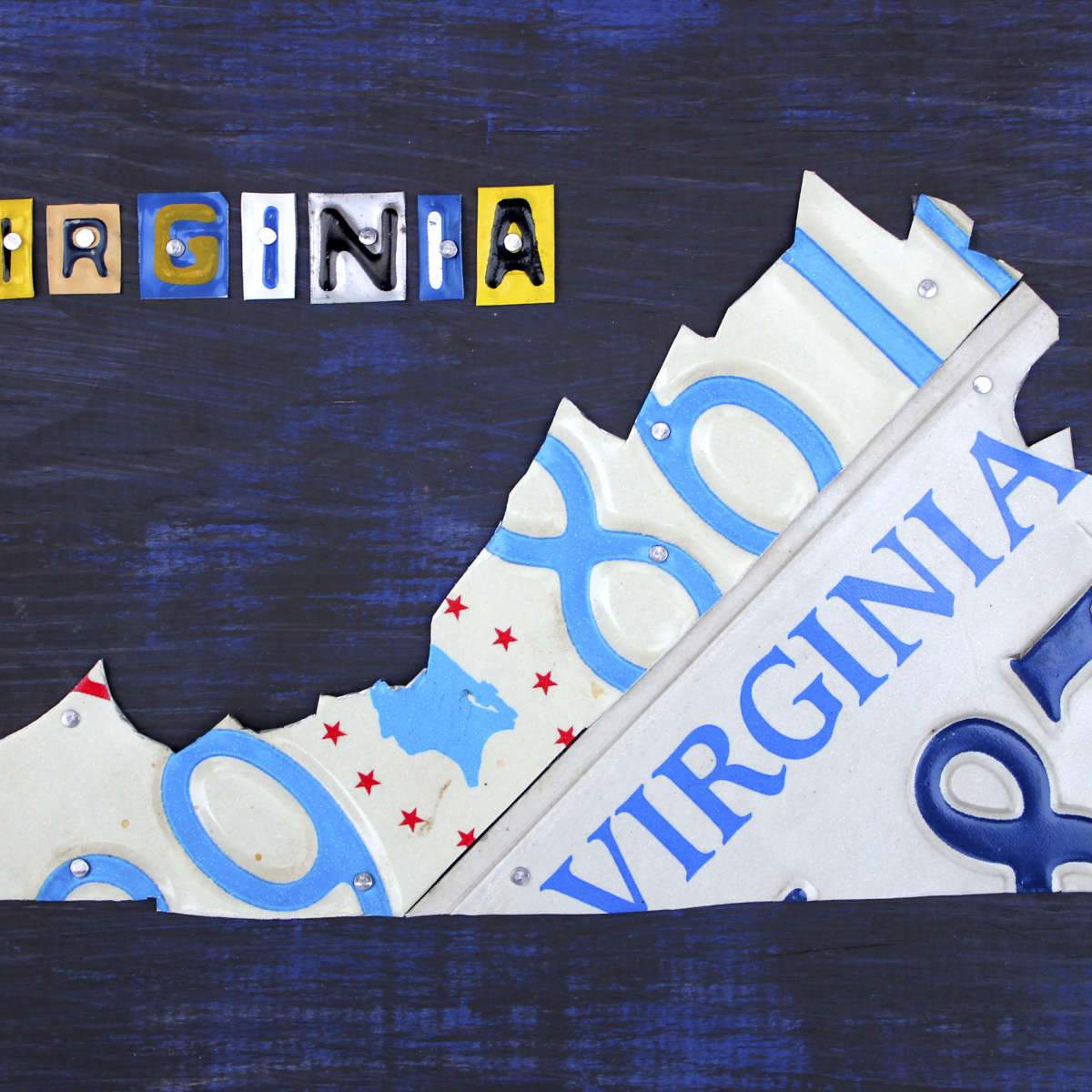 Virginia Map Wall Art
