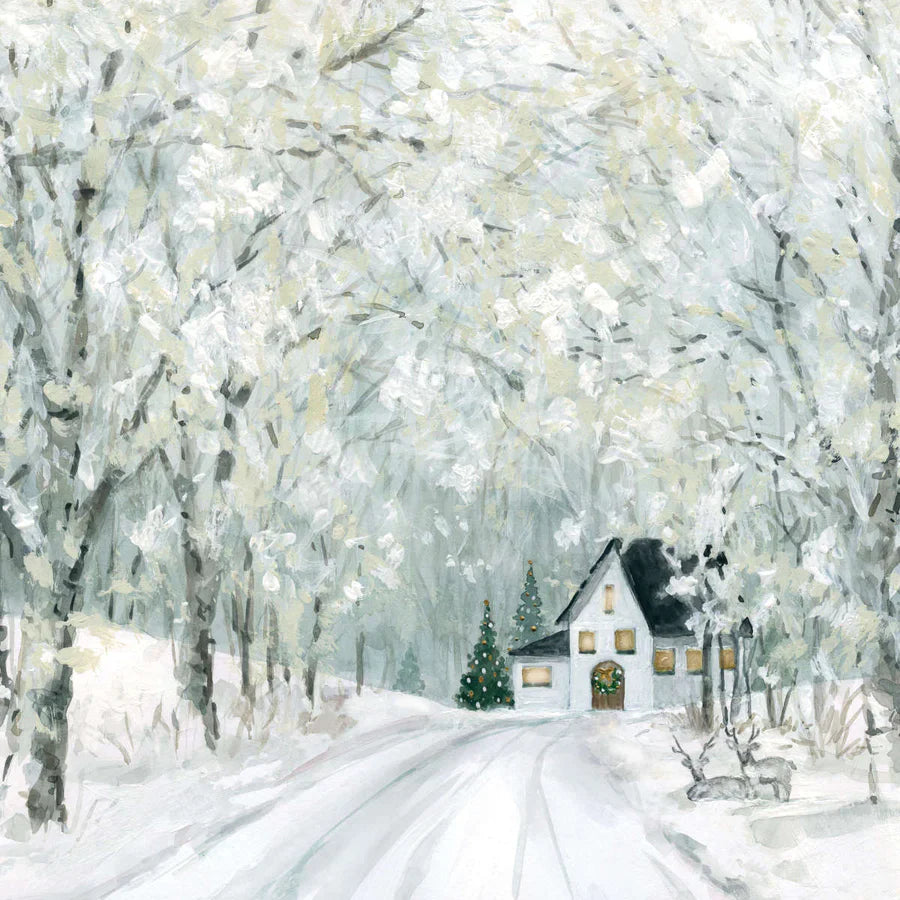 White Christmas Wall Art
