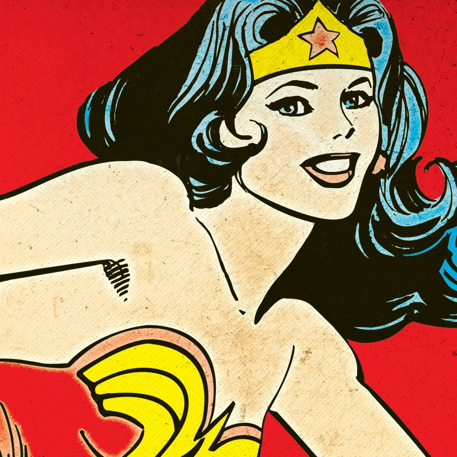 Wonder Woman Vintage Comics Wall Art