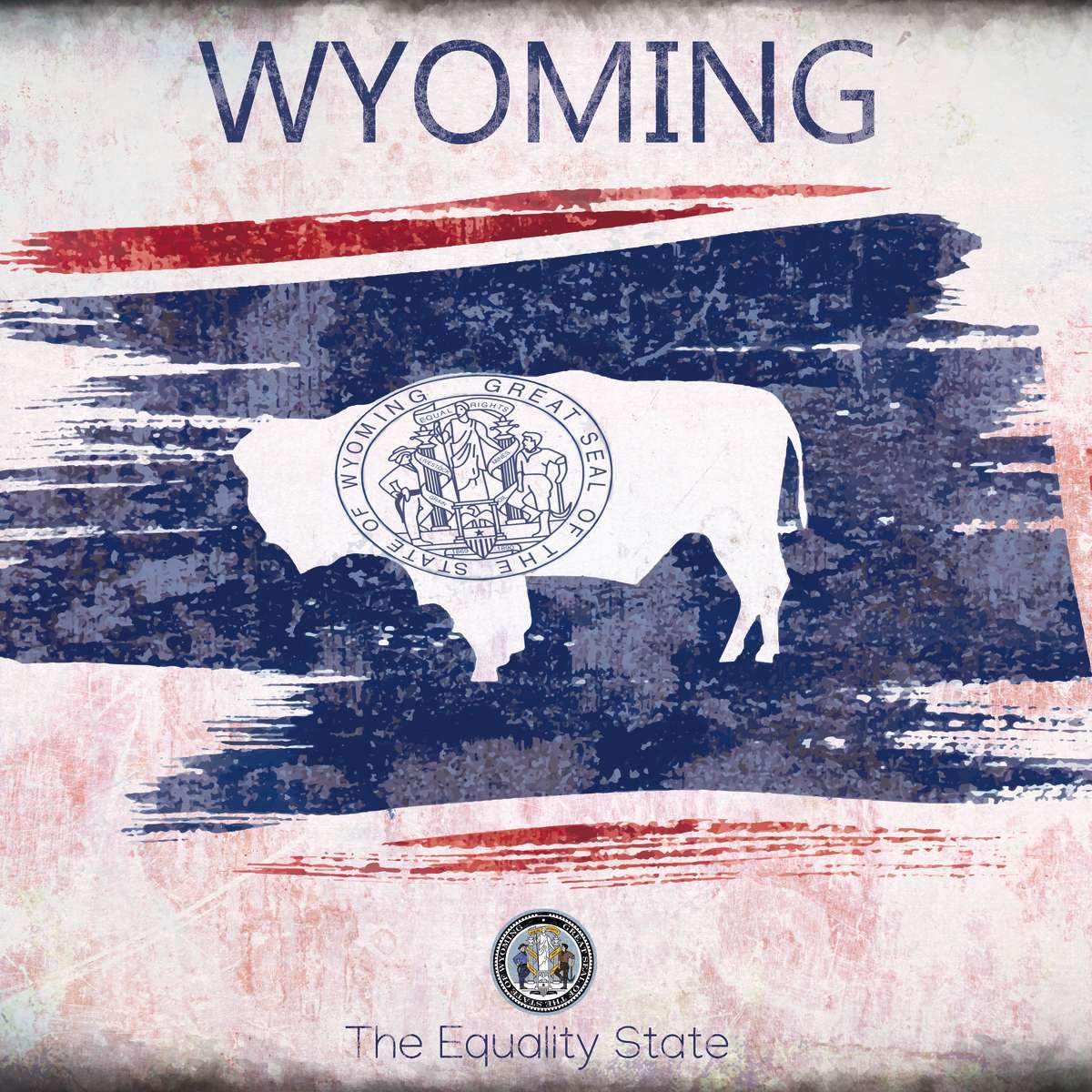 Wyoming Flags Wall Art