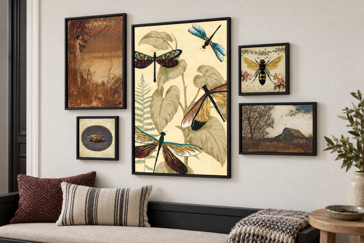 Vintage Insect Nature Illustrationsin room 1