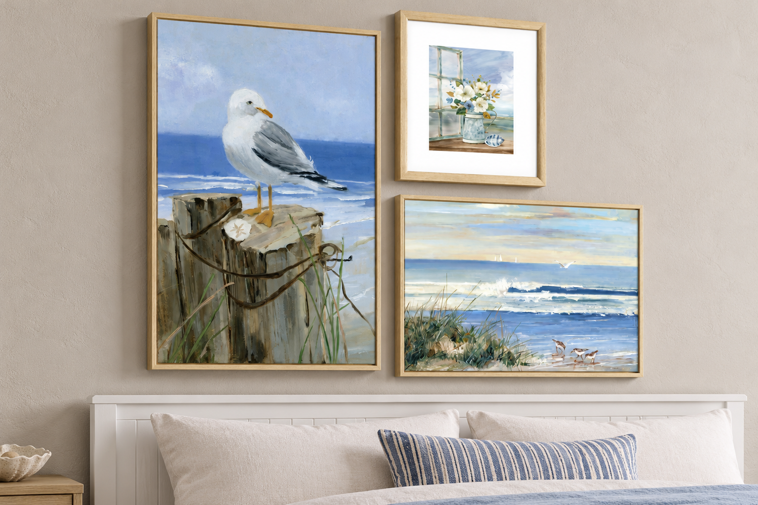 Soft Blue Coastal Landscapesin room 1