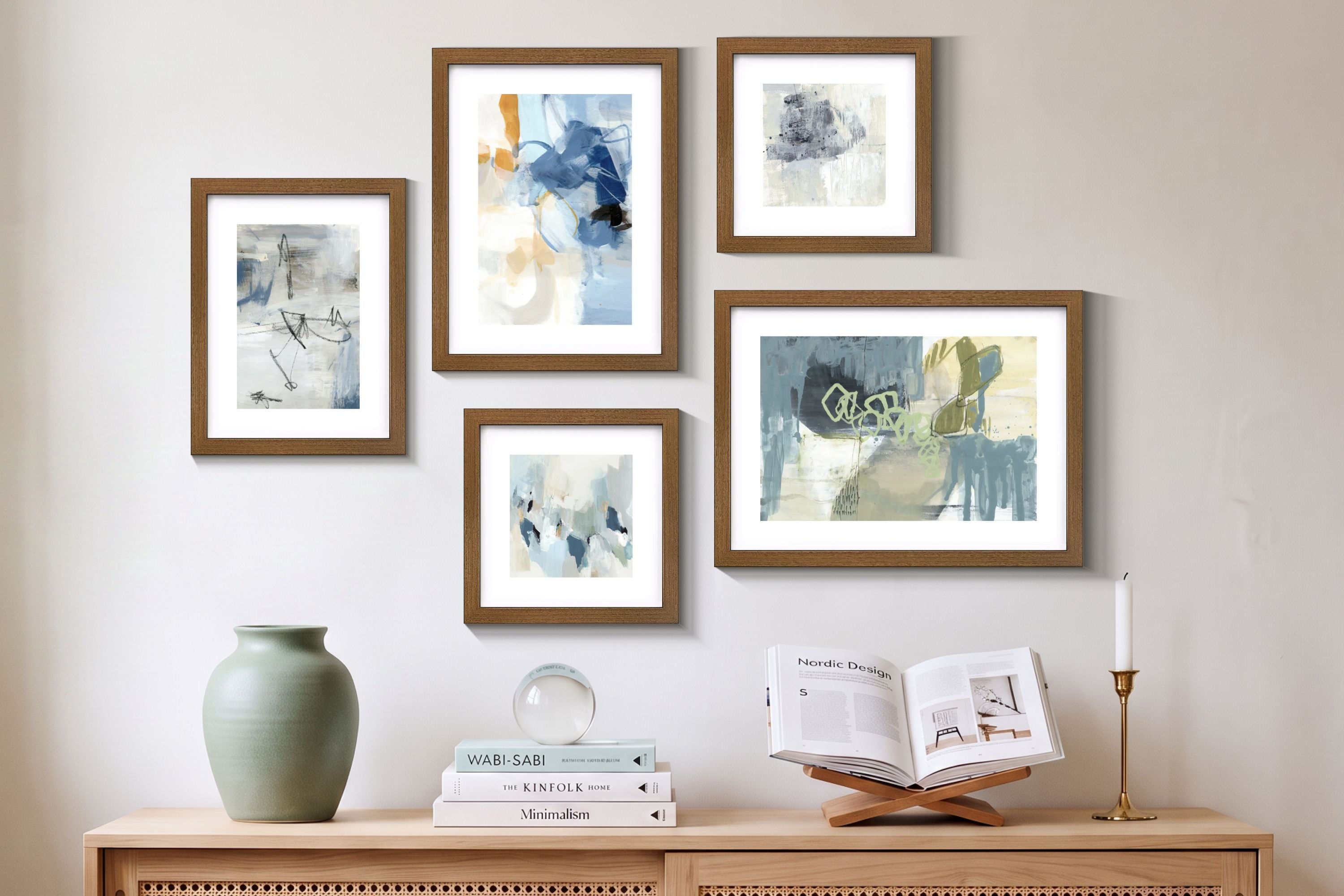Blue Abstract Expressionism