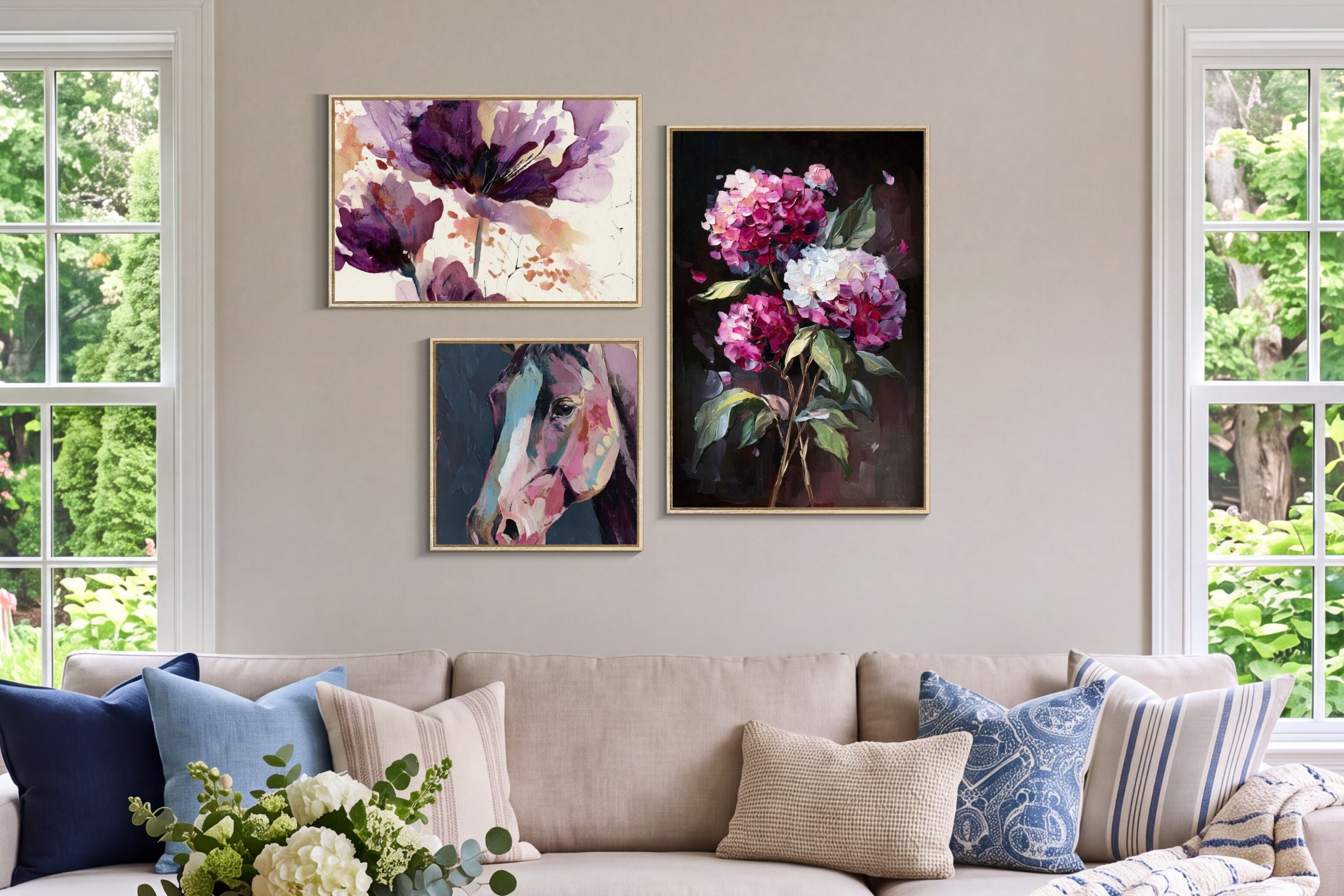 Painterly Plum Portraits