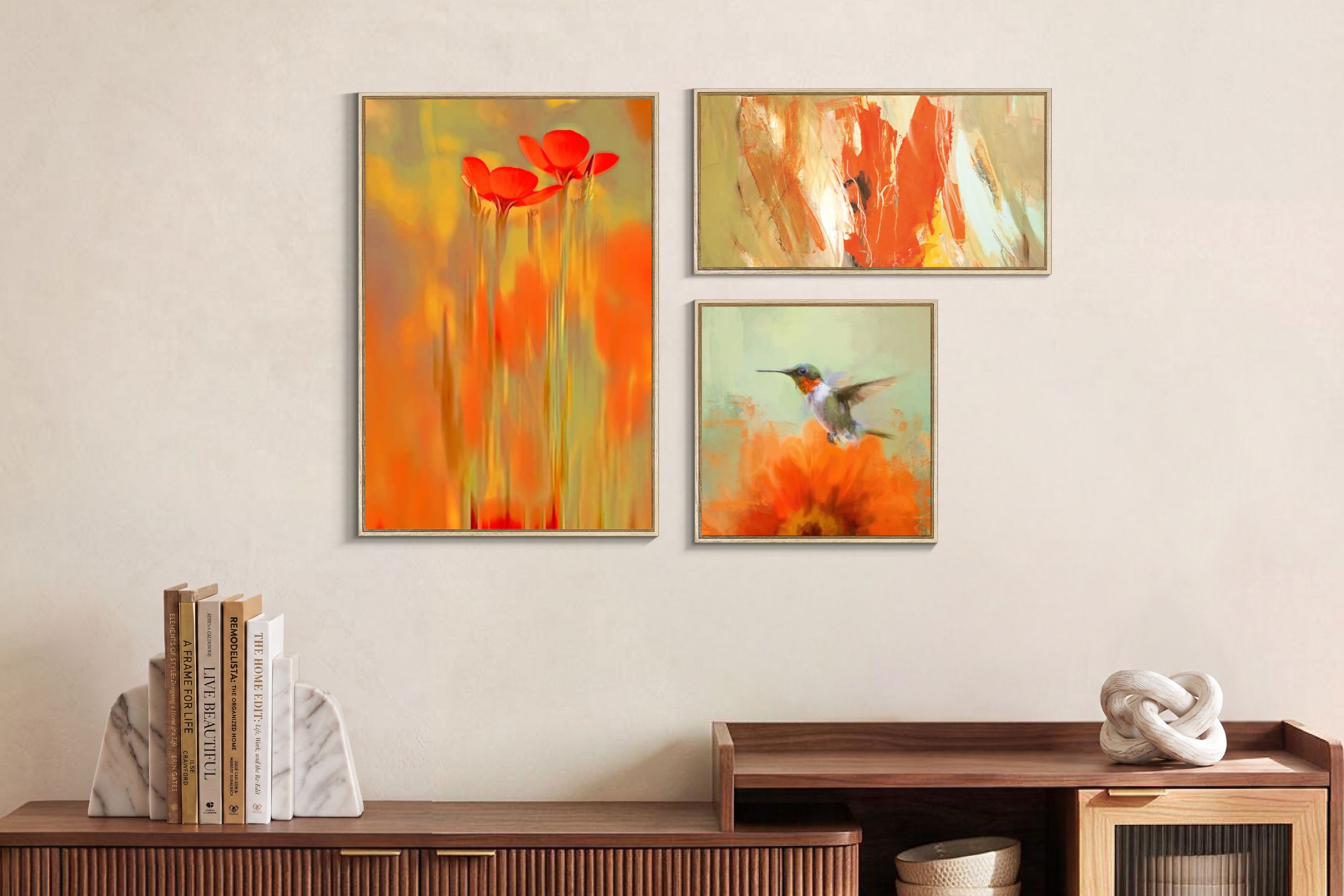 Orange Botanical Abstraction